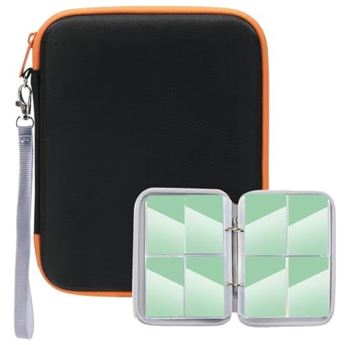 80 Pockets Card Case for Yoto Cards, 4 Pockets Card Holder Case for Yoto Card, Portable EVA Card Storage Folder for Mini Audiobook Card, Mini Study Card, Bank Card, ID Card