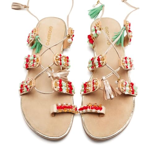 GIOSEPPO Sandalias Piel Flecos Y Abalorios NUBO