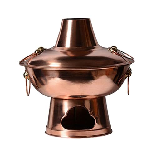 Olla caliente china de cobre estilo Beijing 38cm miniatura 1