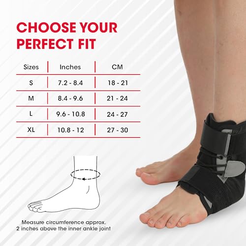 Image of Life Wear Ankle Brace with Lace, Stabilizing Support for Ankle Joint, Adjustable Compression, Rigid Splints, Soft Inner Padding, Ideal for Injury Recovery, Sprains, and Sports Protection, Size (S)