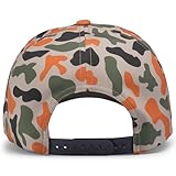 Pacific Headwear Duck Camo 5-Panel Trucker Cap, Blaze Camo, OS