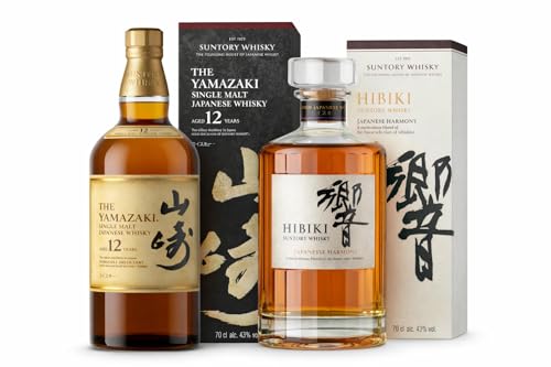 Suntory Whisky Pack 2 Botellas – Yamazaki 12 Años Single Malt + Hibiki Japanese Harmony – Whisky Japonés – 2 x 70 cl -Pack Mysecretwine-