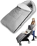 ❤Multifunktion - 4-in-1-Verwendung, Sie kann nicht nur als Kinderwagen chlafsack, sondern auch als Kinderbettdecke, Krabbelmatte für das Spielen im Freien und als Autositzmatte verwendet werden. mit dem Mittelreißverschluss lässt sich der Fußsack komplett öffnen und somit als Krabbelunterlage verwenden. Das Fußteil lässt sich aufklappen. Der Kopfbereich lässt sich zur Mumienform zusammenziehen. um bequemer zu reisen, einen warmen und bequemen Winter zu bieten.