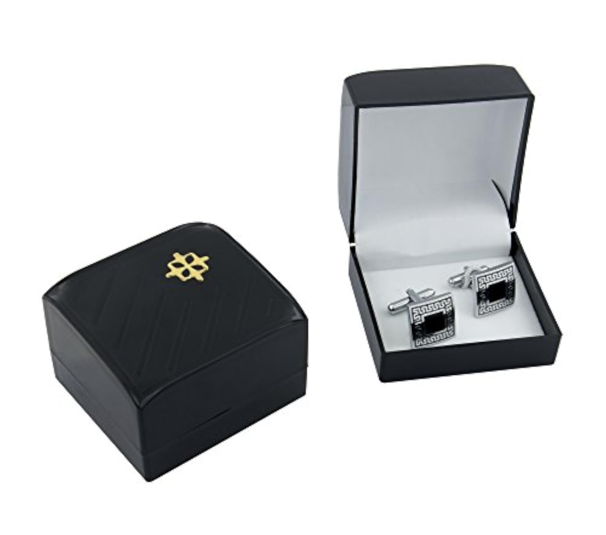 Horse Chequered Formal Cufflinks Combo Set