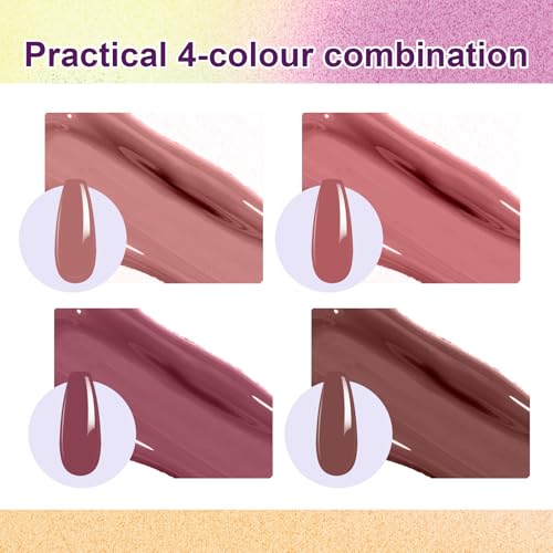 Gel de uñas Gradient Painting Ombre 4 colores nude miniatura 2