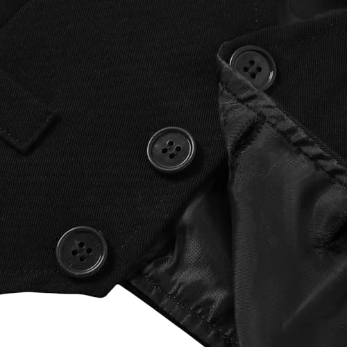 Costume chic garçon coupe ajustée ensemble 6 pièces smoking - 4