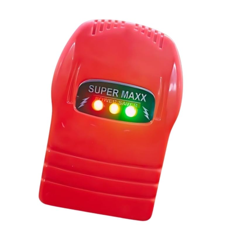 King 3D Hologram Power Saver | ISI Certified Energy Saving Device | Stylish Red Design for Home & Office Use | Eco-Friendly, Cost-Effective Power Management Solution