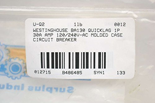 Westinghouse Ba130 Circuit Breaker 1 Pole 30Amp #TOP3