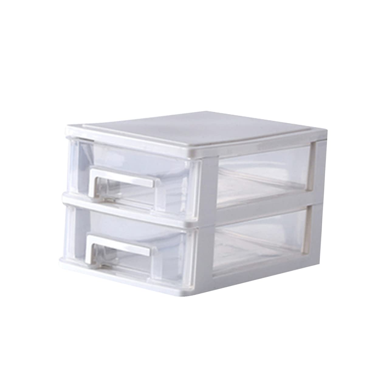 Boîte de Rangement Beavorty avec Deux Niveaux Tiroirs Pratiques