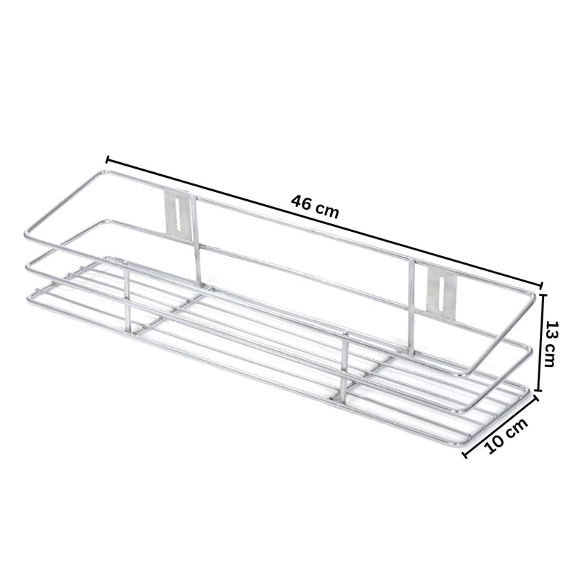 Image of S.K. Stainless Steel Glass Holder Stand for Kitchen /Glass Holder for Kitchen /Kitchen Organizer(18 INCH)(Upto 6 Glasses)(Size:-45.5 * 13 * 10 cm)