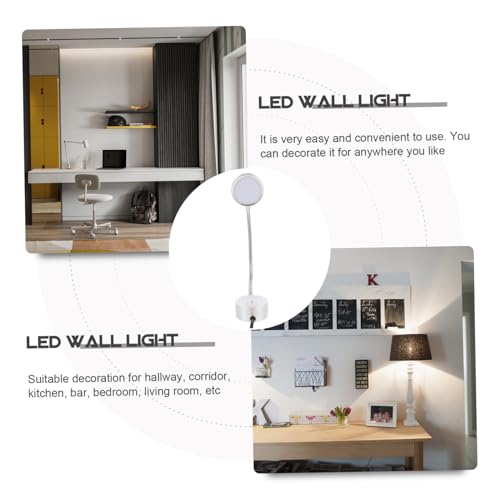 Luz de lectura flexible Veemoon con aplique LED orientable de pared 3