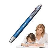 Kuxiptin 6-in-1-Multifunktions-Kugelschreiber | Austauschbare Schreibstifte mit Bleistift und 5 Farben &ndash; einziehbares Schreibpapier mit Feder und glattem Schreiben f&uuml;r Zubeh&ouml;r