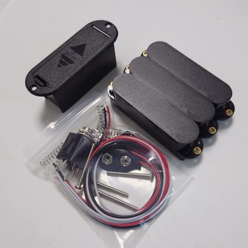 Active Pickup SSS Single Coil Guitar Pickup Neck Middle and Bridge Guitar Pickup Set Black with Wiring Harness Electric Guitars Replacement Parts