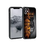 Compatible with iPhone 11 Lion Case, Lion King Crown Animal Graphic Print Design for iPhone Case Men