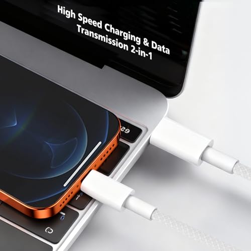 USB C to USBC Cable 10ft,Long 10 feet iPhone Charger Cable Fast Charging Power Cord [Apple MFi Certified] for iPhone air 17 16 15 Pro max/Plus/for iPad Pro/Min, Type C to USB-C Charger
