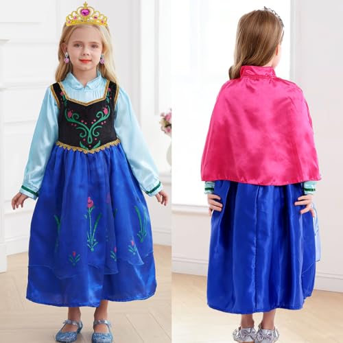 Disfraz de princesa para niñas de 5-6 años miniatura 3