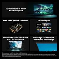Xiaomi TV F 43, 43 Zoll (109 cm), 4K UHD, Smart TV, Fire OS8, Triple Tuner DVB-C/S/S2/T/T2,HDR10, MEMC,Sprachsteuerung mit Alexa, 2GB+32GB, Kompatibel mit Apple AirPlay – Ansicht 2