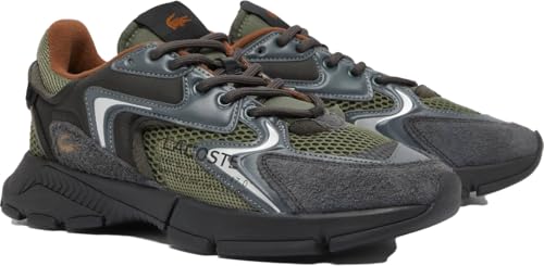 Lacoste Mens L003 Neo Sneaker, DK GRN/BLK, 12