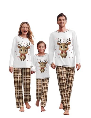 Ekouaer Men Pajamas Set Two Pieces Christmas Sets for Family Photo - image 5