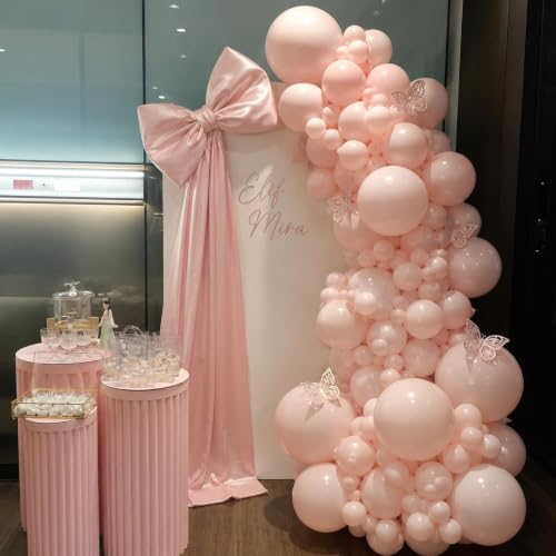 Image of Togvu Pastel Pink Balloons, 50Pack 12 Inch Baby Pink Latex Party Balloons