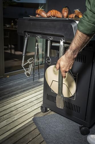 RÖSLE Gasgrill ALLFLAME Prime 4 – 4 Brenner (je 3,5 kW), PRIMEZONE, Vario+ Grillrostsystem, 70x45 cm Grillfläche, Gusseisenroste, Alu-Druckguss, Deckel mit Glaseinsatz, beleuchtete Drehknöpfe, schwarz