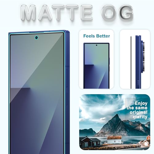 Image of ArmourPro Anti-Glare Matte Tempered Glass for Samsung Galaxy Z Fold 7, Pack of 2, Anti Fingerprint Screen Protector, 9H Scratch Resistant, Smooth Touch, Full Edge to Edge Coverage
