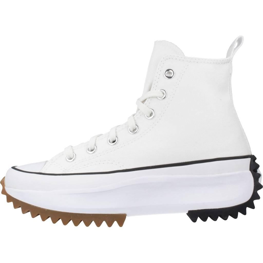 Converse 166799C Run Star Hike Canvas Platform Uomo, White/Black/Gum EU 42.5