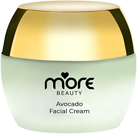 MoreBeauty - Avocado Face & Neck Cream, Dead Sea Mineral Moisturizing, Skin Firming Cream, Vitamins A, D, C, Vitamin B5, Day & Night, for Normal to Dry Skin, For Men & Women SPF 25 Sun 50 ml.