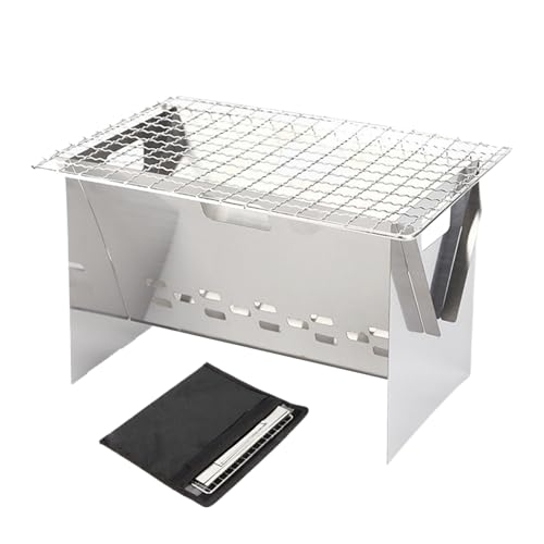 Polyvalence Multi-Aliments: Ce barbecue portable au charbon de bois permet de cuire une grande variété d'aliments tels que viandes, légumes et autres, de manière uniforme lors d'activités en plein air comme le camping ou les pique-niques. La grille de cuisson haute densité assure un positionnement sécurisé des aliments et une distribution homogène de la chaleur, pour des repas extérieurs réussis avec une cuisson équilibrée et une expérience culinaire améliorée grâce à sa compatibilité avec diver