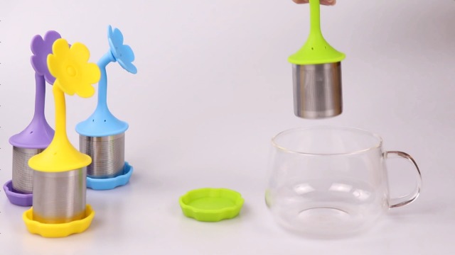 2 Infusori Per Tè A Filtro Fine In Acciaio Inox 304, Con Manico In Silicone Alimentare, Senza BPA, Per Tazze E Tisane – Fai Da Te Le Tue Miscele - 3