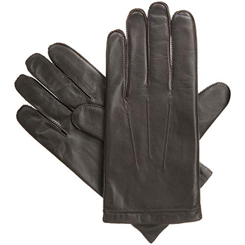 isotoner Men's Smartouch Smooth Leather with Center Palm Vent