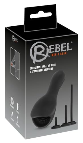 Rebel Glans Masturbator with 3 attachable Dilators-5522320000 Noir Taille Unique