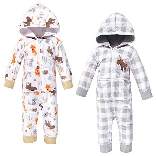 Image of Hudson Baby Unisex Baby Fleece Jumpsuits, Coveralls, and Playsuits