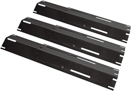 Unicook Grill Aromaschienen Ersatzteile, 30 bis 53cm Universal Flammenverteiler Ersatzteile, Einstellbare Brennerabdeckung Grill Zubehör, 3 Stück