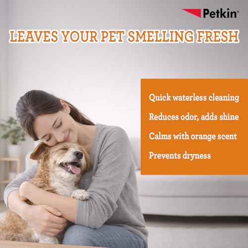 Image of Petkin Pet Wipes Valupak 300 Pcs Orange | Plant-Based Pet Cleaning Wipes for Dogs & Cats | Gentle Daily Care, Soft & Durable Wipes for Paws, Face, Coat & Quick Refresh | Long Shelf Life
