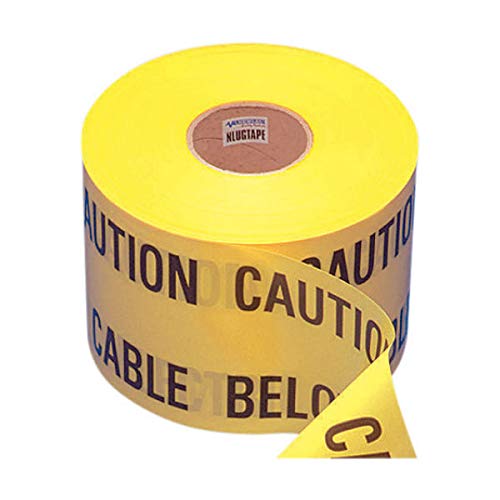 NLUGTAPEN Underground Warning Tape 'Caution Electric Cable Below' Yellow - 365 metre roll