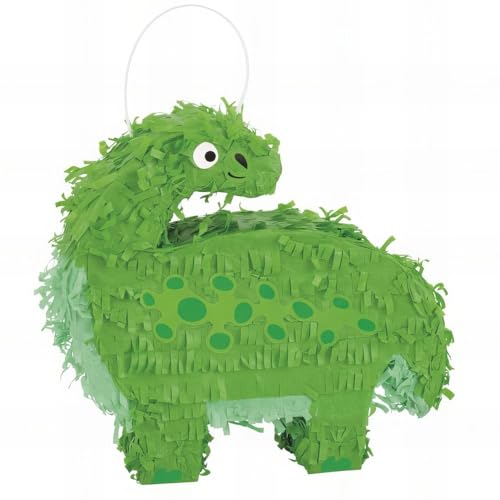 Unique Party 73892 - Mini-pinata décorative en forme de dinosaure, 20 cm