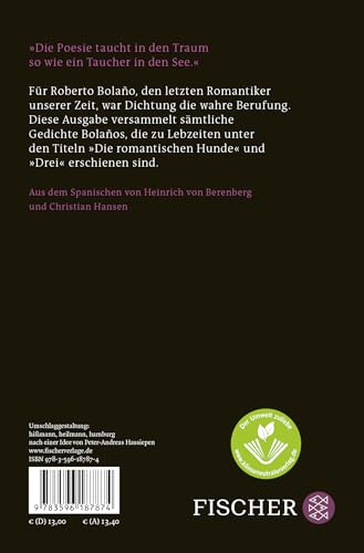 Die romantischen Hunde: Gedichte