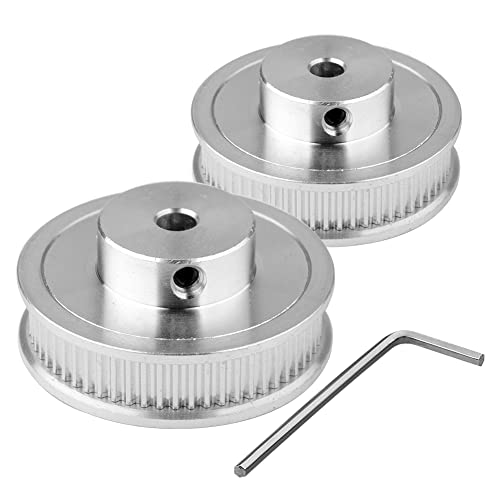 Euroharry GT2 Lot de 2 poulies GT2 60 dents 5 mm pour imprimante 3D GT2 Courroie dentée 6 mm de largeur Cover