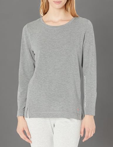 Image of HUE Women's Solid French Terry Long Sleeve Lounge Tee