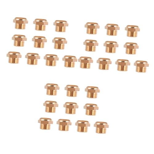OSOLADY 3sets Crafted Brass Mufflers Pneumatic Sintered for Standard Fitting Exhaust 10pcs*3