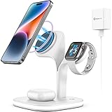 Magnetic Charging Station, Wireless Charger Dock for Apple Series iPhone 14/13/12/mini/Max/Pro, 15W