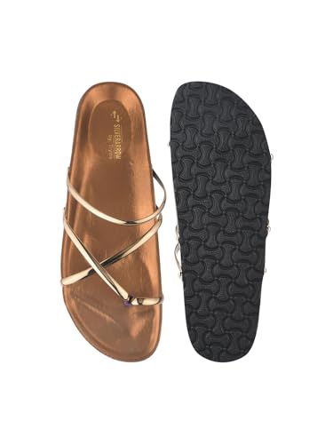 Image of Comfortable Shiny Slip on Flats Sandals Light Weight Trendy Party flats For Women & Girls