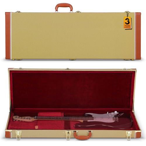 CAHAYA Guitar Case Electric Hardshell: 0.98inch Thick Padding Only for ST Electric Guitars Hardshell...