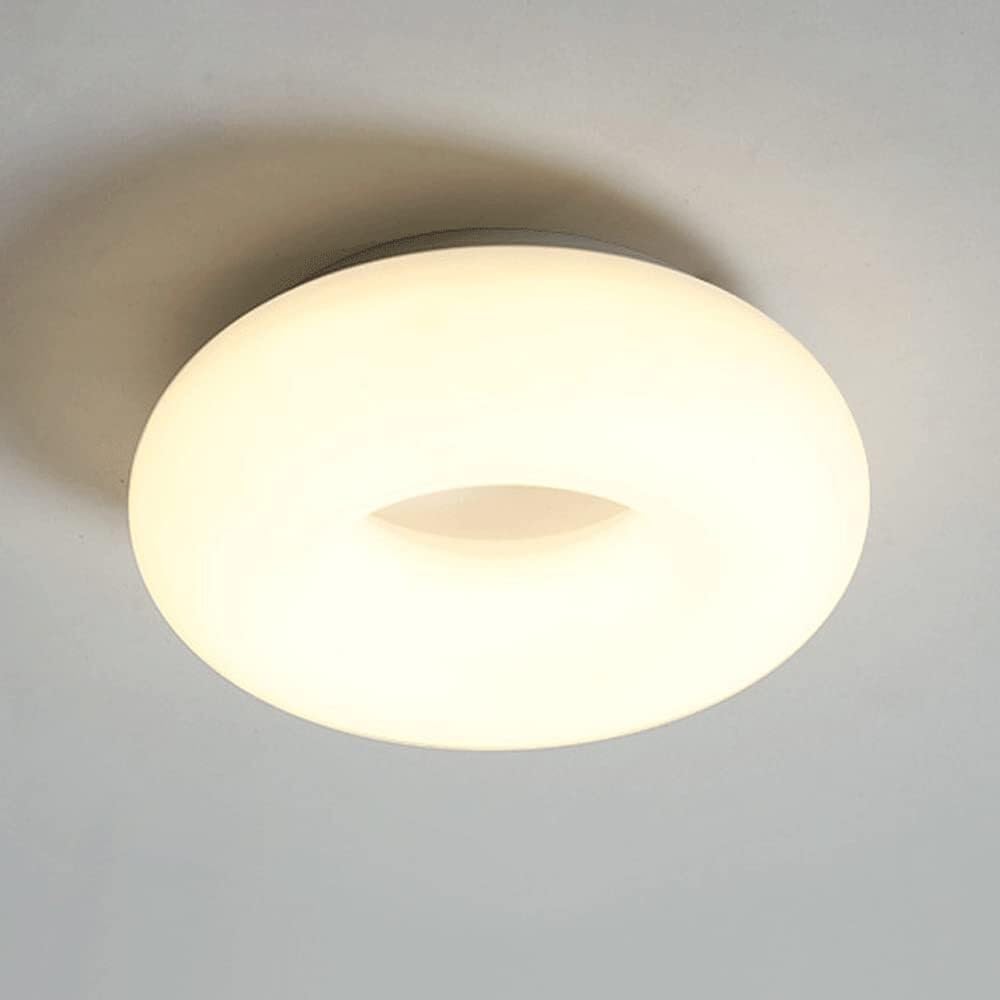 Minimalist Style LED Ceiling Light, White Geometry Ceiling Light, 11.81 Inch Small Ceiling Lighting Fixture Acrylic Chandelier Light Fixture Ceiling for Bedroom Kitchen Living Room Dining Roo