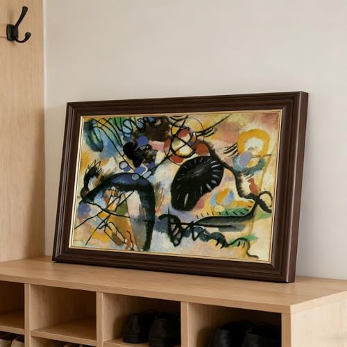 Toile Kandinsky Points Noirs déco murale de bureau chic - 3
