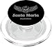 Santa Maria California 805 Vintage Skull and Wings PopSockets MagSafe PopGrip for iPhone