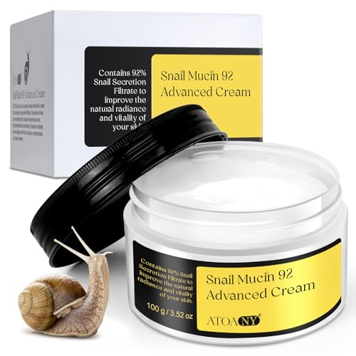 Advanced Snail Mucin 92 All in one Cream, Snail Mucin Repair Cream,Snail Secretion Moisturizer, Facial Moisturiser, Long Lasting, Deep & Intense Hydration