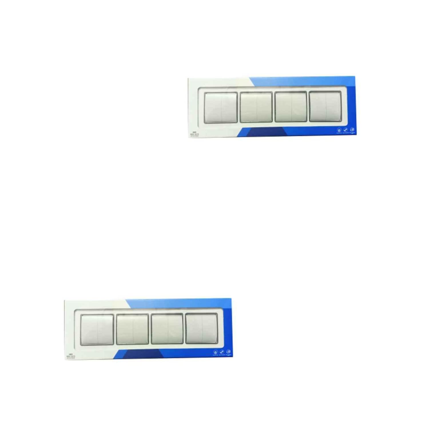 Anchor by Panasonic Penta Modular Polycarbonate 8m Horizontal Plate with Chrome Collar (White)(Pack of 2)-image-32