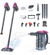 10-in-1 Steam Cleaner, Steam Mop with Detachable Handheld Steamer, 320ml Water Tank, 10s Fast Hea...